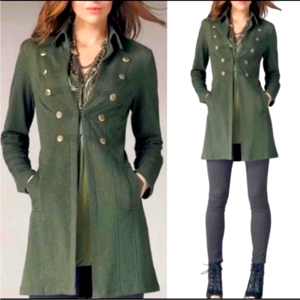 CAbi Cavilleri olive green military jacket